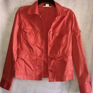 J.crew peachy orange jacket